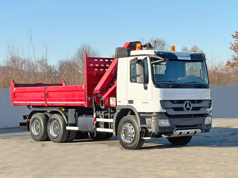Mercedes-Benz ACTROS 2636* KIPPER 5,25 + BORDMATIC / 6x4 - Самосвал камион, Камион с кран: снимка 3 Mercedes-Benz ACTROS 2636* KIPPER 5,25 + BORDMATIC / 6x4 - Самосвал камион, Камион с кран: снимка 3