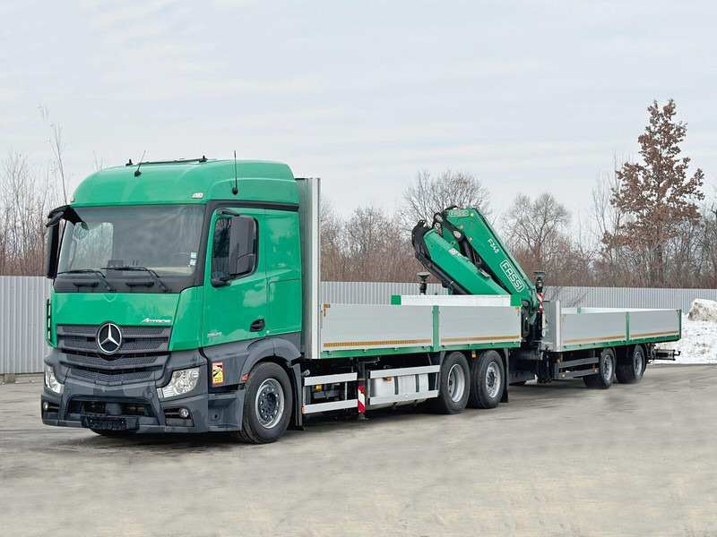 Mercedes-Benz ACTROS 2645 * FASSI F345.24 + FUNK + Anhänger - Бордови камион, Камион с кран: снимка 4 Mercedes-Benz ACTROS 2645 * FASSI F345.24 + FUNK + Anhänger - Бордови камион, Камион с кран: снимка 4