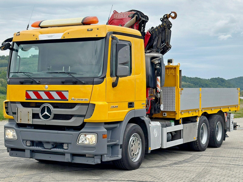 Mercedes-Benz ACTROS 2646 * FASSI F365AXP.26 + FUNK * 6x4 - Бордови камион, Камион с кран: снимка 4 Mercedes-Benz ACTROS 2646 * FASSI F365AXP.26 + FUNK * 6x4 - Бордови камион, Камион с кран: снимка 4