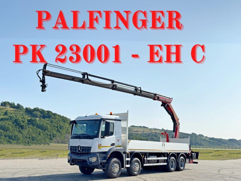 Mercedes-Benz ACTROS 3240 * PK 23001 - EH C+ FUNK / 8x4 * TOP - Бордови камион, Камион с кран: снимка 1 Mercedes-Benz ACTROS 3240 * PK 23001 - EH C+ FUNK / 8x4 * TOP - Бордови камион, Камион с кран: снимка 1