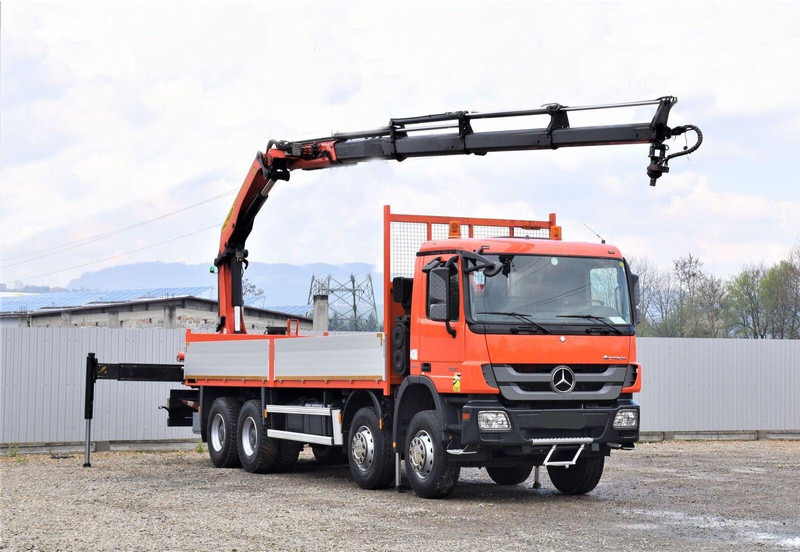 Mercedes-Benz ACTROS 3241 - Бордови камион, Камион с кран: снимка 1 Mercedes-Benz ACTROS 3241 - Бордови камион, Камион с кран: снимка 1