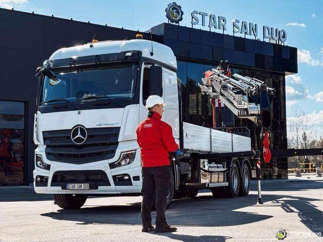 Нови Бордови камион, Камион с кран Mercedes-Benz ACTROS 3351 NEW 6x4 Fassi F485 Crane: снимка 9