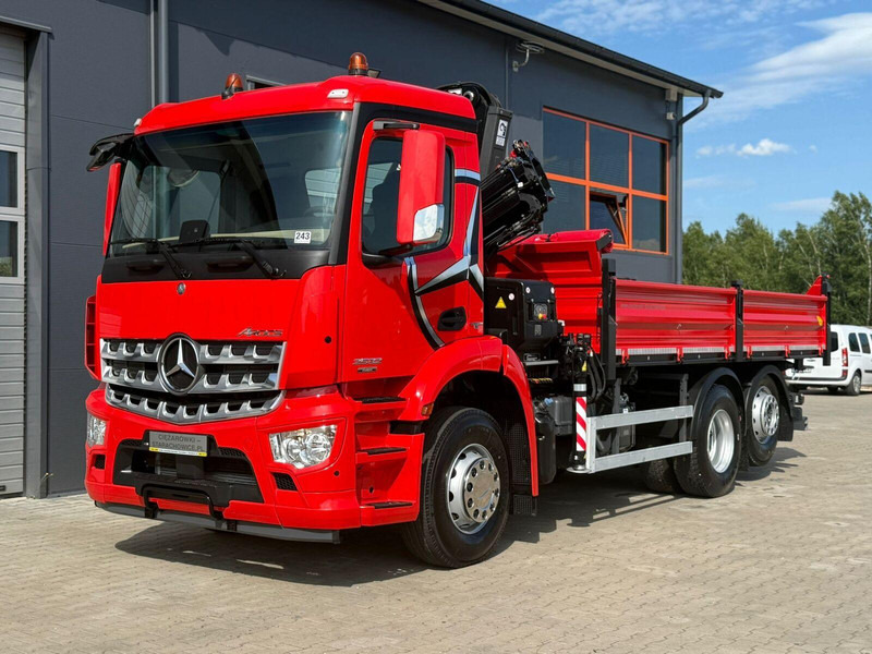 Mercedes-Benz AROCS 2532 // E6 // wywrotka 3-Stronna + HIAB HIDUO 158 B-2 // 6 - Самосвал камион, Камион с кран: снимка 4 Mercedes-Benz AROCS 2532 // E6 // wywrotka 3-Stronna + HIAB HIDUO 158 B-2 // 6 - Самосвал камион, Камион с кран: снимка 4