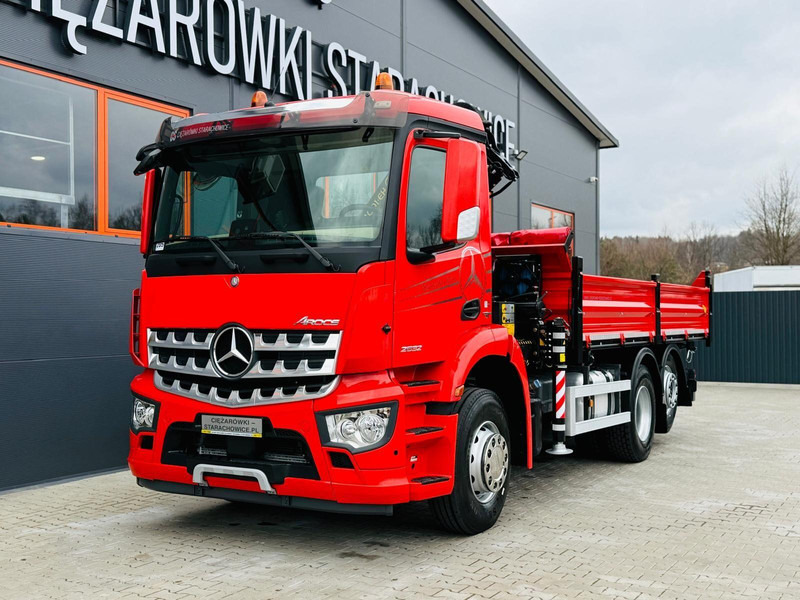 Mercedes-Benz AROCS 2532 // E6 // wywrotka 3-Stronna + PALFINGER PK 14001-EH / - Самосвал камион, Камион с кран: снимка 2 Mercedes-Benz AROCS 2532 // E6 // wywrotka 3-Stronna + PALFINGER PK 14001-EH / - Самосвал камион, Камион с кран: снимка 2