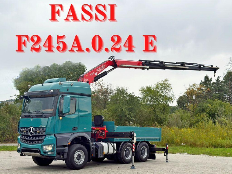 Mercedes-Benz AROCS 2548* FASSI F245A.0.24 E + FUNK / 6x4 *TOP - Бордови камион, Камион с кран: снимка 1 Mercedes-Benz AROCS 2548* FASSI F245A.0.24 E + FUNK / 6x4 *TOP - Бордови камион, Камион с кран: снимка 1