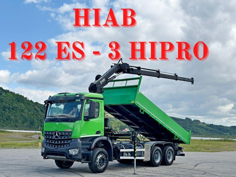 Mercedes-Benz AROCS 2636 * HIAB 122 ES - 3 HIPRO * 6x4 - Самосвал камион, Камион с кран: снимка 1 Mercedes-Benz AROCS 2636 * HIAB 122 ES - 3 HIPRO * 6x4 - Самосвал камион, Камион с кран: снимка 1