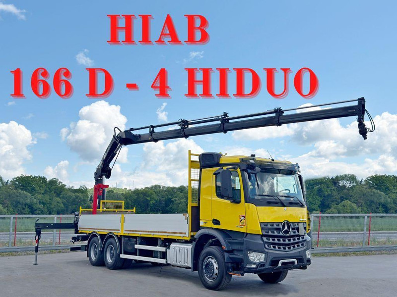Mercedes-Benz AROCS 2636 *HIAB 166 D-4 HIDUO + FUNK* 6x4 - Бордови камион, Камион с кран: снимка 1 Mercedes-Benz AROCS 2636 *HIAB 166 D-4 HIDUO + FUNK* 6x4 - Бордови камион, Камион с кран: снимка 1