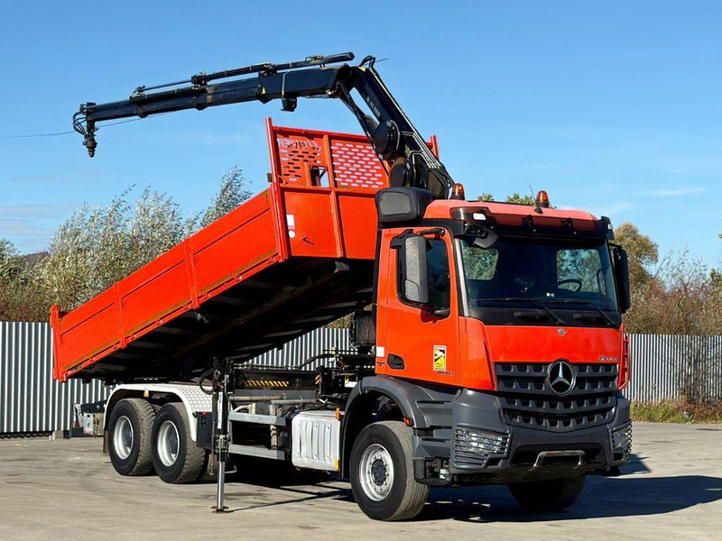 Mercedes-Benz AROCS 2640 *HIAB 144 BS - 3/FUNK + * 6x4 - Самосвал камион, Камион с кран: снимка 2 Mercedes-Benz AROCS 2640 *HIAB 144 BS - 3/FUNK + * 6x4 - Самосвал камион, Камион с кран: снимка 2