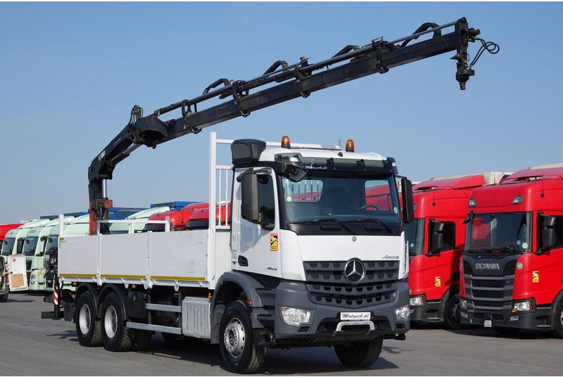 Mercedes-Benz AROCS 2643 / 6x4 / SKRZYNIOWY- 6,8 m / + HDS HIAB 144 wysów: 13 - Бордови камион, Камион с кран: снимка 1 Mercedes-Benz AROCS 2643 / 6x4 / SKRZYNIOWY- 6,8 m / + HDS HIAB 144 wysów: 13 - Бордови камион, Камион с кран: снимка 1