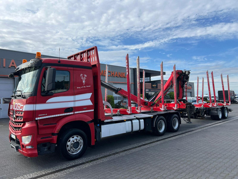 Mercedes-Benz AROCS 2645 EURO 6 6x4 TIMBER CARRIER HOLZTRANSPORT PALFINGER EPS - Камион за дърва, Камион с кран: снимка 2 Mercedes-Benz AROCS 2645 EURO 6 6x4 TIMBER CARRIER HOLZTRANSPORT PALFINGER EPS - Камион за дърва, Камион с кран: снимка 2