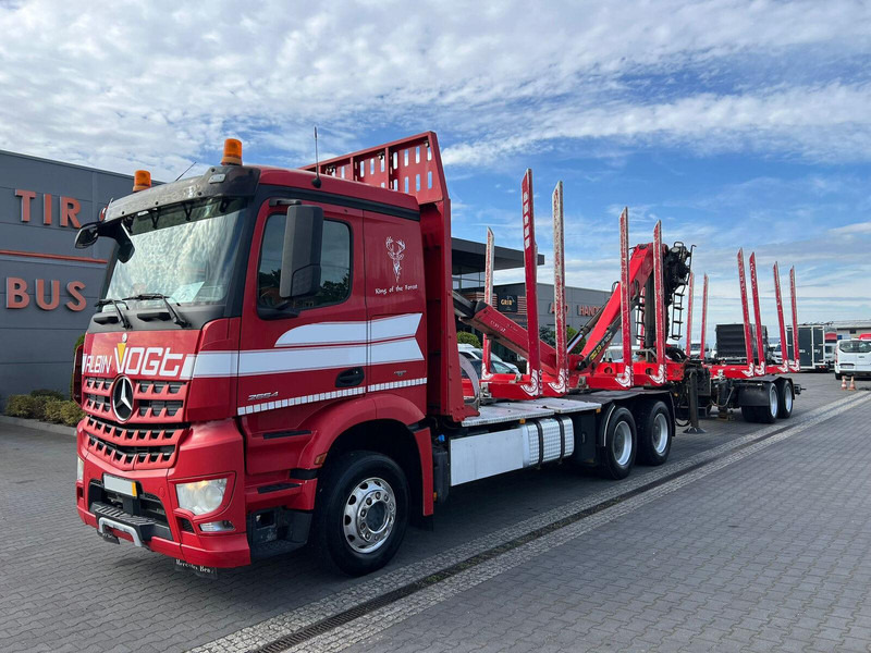 Mercedes-Benz AROCS 2645 EURO 6 6x4 TIMBER CARRIER HOLZTRANSPORT PALFINGER EPS - Камион за дърва, Камион с кран: снимка 1 Mercedes-Benz AROCS 2645 EURO 6 6x4 TIMBER CARRIER HOLZTRANSPORT PALFINGER EPS - Камион за дърва, Камион с кран: снимка 1