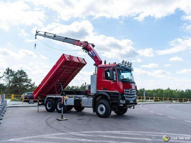 Mercedes-Benz AROCS 3345 6x6 HMF 3220 K hds Crane tipper - Самосвал камион, Камион с кран: снимка 5 Mercedes-Benz AROCS 3345 6x6 HMF 3220 K hds Crane tipper - Самосвал камион, Камион с кран: снимка 5