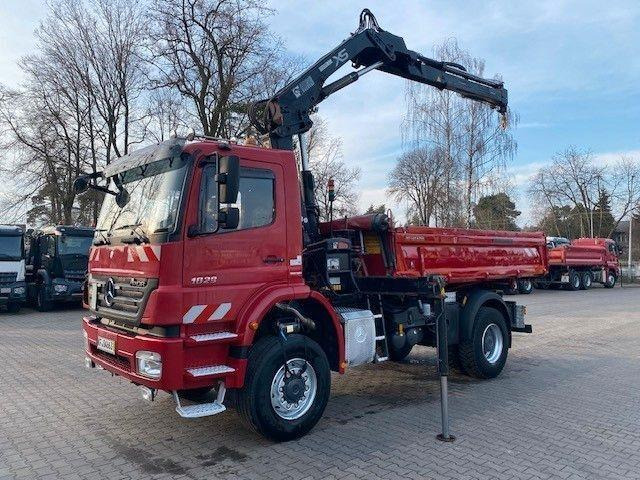Mercedes-Benz AXOR 1829 - Самосвал камион, Камион с кран: снимка 1 Mercedes-Benz AXOR 1829 - Самосвал камион, Камион с кран: снимка 1