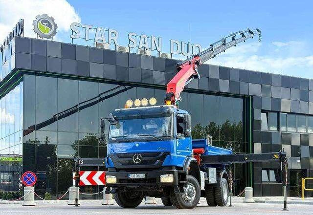 Mercedes-Benz AXOR 1833 4x4 Palfinger PK 22002 EH Crane Winch - Самосвал камион, Камион с кран: снимка 1 Mercedes-Benz AXOR 1833 4x4 Palfinger PK 22002 EH Crane Winch - Самосвал камион, Камион с кран: снимка 1