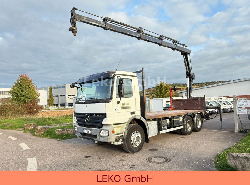 Mercedes-Benz Actros 2636-Plateau Hiab Krahn - Бордови камион, Камион с кран: снимка 1 Mercedes-Benz Actros 2636-Plateau Hiab Krahn - Бордови камион, Камион с кран: снимка 1