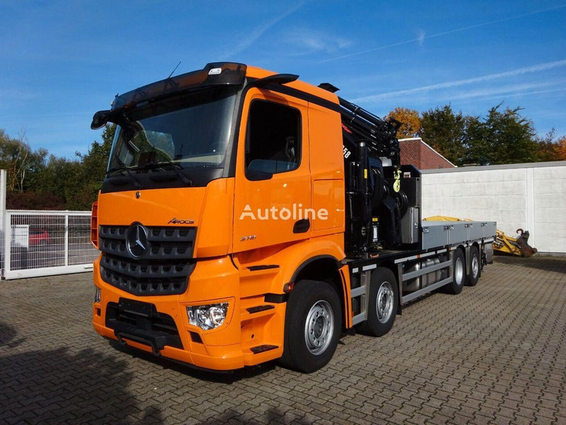 Mercedes-Benz Arocs 3751 - Flatbed+crane - Бордови камион, Камион с кран: снимка 1 Mercedes-Benz Arocs 3751 - Flatbed+crane - Бордови камион, Камион с кран: снимка 1