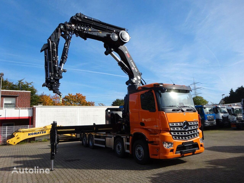 Mercedes-Benz Arocs 3751 - Flatbed+crane - Бордови камион, Камион с кран: снимка 4 Mercedes-Benz Arocs 3751 - Flatbed+crane - Бордови камион, Камион с кран: снимка 4