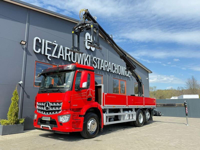 Mercedes-Benz Arocs Actros 2532 / E6 / 6x2 / skrzynia + żuraw Palfinger / budo - Бордови камион, Камион с кран: снимка 1 Mercedes-Benz Arocs Actros 2532 / E6 / 6x2 / skrzynia + żuraw Palfinger / budo - Бордови камион, Камион с кран: снимка 1