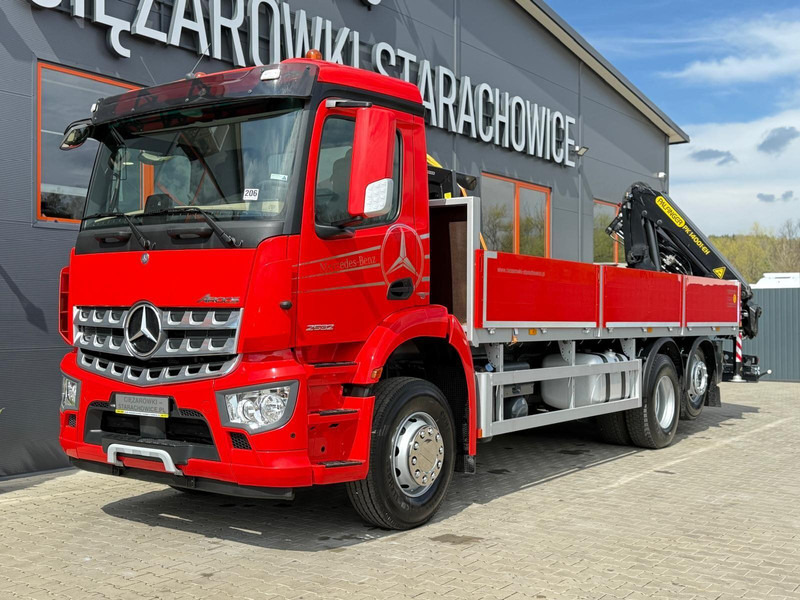 Mercedes-Benz Arocs Actros 2532 / E6 / 6x2 / skrzynia + żuraw Palfinger / budo - Бордови камион, Камион с кран: снимка 2 Mercedes-Benz Arocs Actros 2532 / E6 / 6x2 / skrzynia + żuraw Palfinger / budo - Бордови камион, Камион с кран: снимка 2