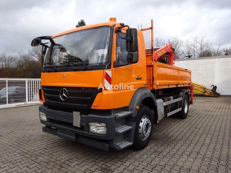 Mercedes-Benz Axor 1833 - Самосвал камион, Камион с кран: снимка 1 Mercedes-Benz Axor 1833 - Самосвал камион, Камион с кран: снимка 1