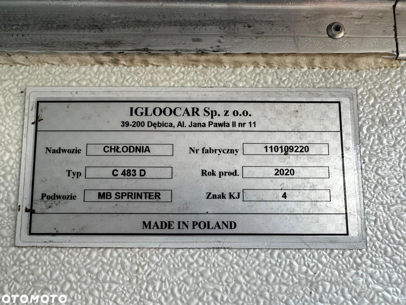 Хладилен бус Mercedes-Benz Sprinter 314 CDI EURO 6D REFRIGERATOR BODY 1.HAND V300 MAX: снимка 20