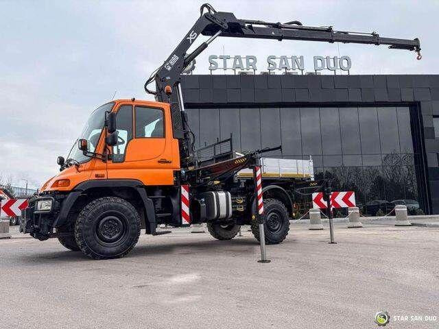 Mercedes-Benz UNIMOG U300 4x4 HIAB 122 D-3 CRANE - Самосвал камион, Камион с кран: снимка 2 Mercedes-Benz UNIMOG U300 4x4 HIAB 122 D-3 CRANE - Самосвал камион, Камион с кран: снимка 2