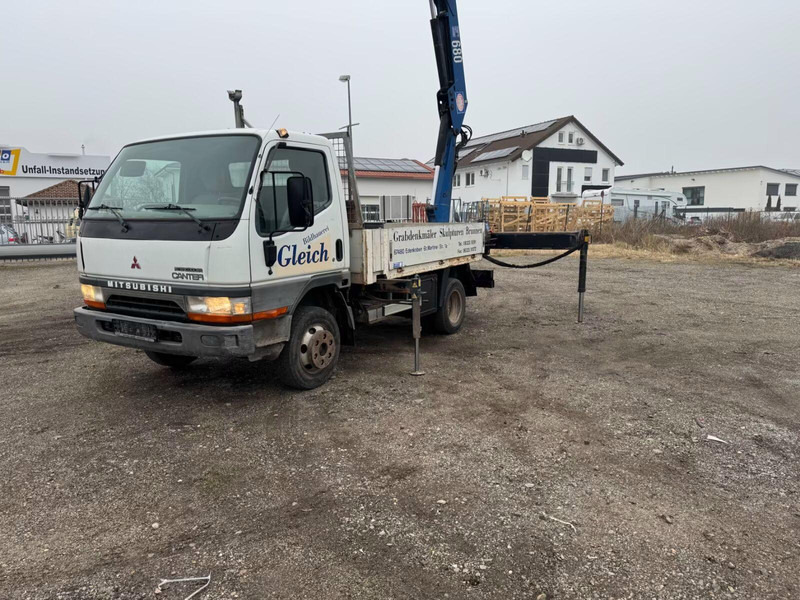 Mitsubishi Canter FE649 - Flatbed truck + crane - Бордови камион, Камион с кран: снимка 5 Mitsubishi Canter FE649 - Flatbed truck + crane - Бордови камион, Камион с кран: снимка 5