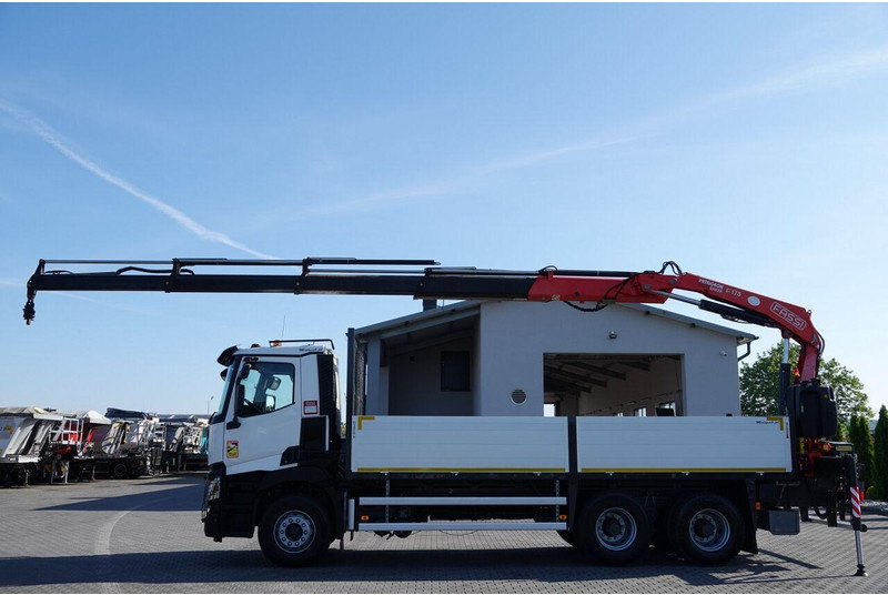 Renault C 380 / 6X4 / SKRZYNIOWY 6.4 M / + HDS FASSI F175A / MAX UDŹWIG - Бордови камион, Камион с кран: снимка 5 Renault C 380 / 6X4 / SKRZYNIOWY 6.4 M / + HDS FASSI F175A / MAX UDŹWIG - Бордови камион, Камион с кран: снимка 5