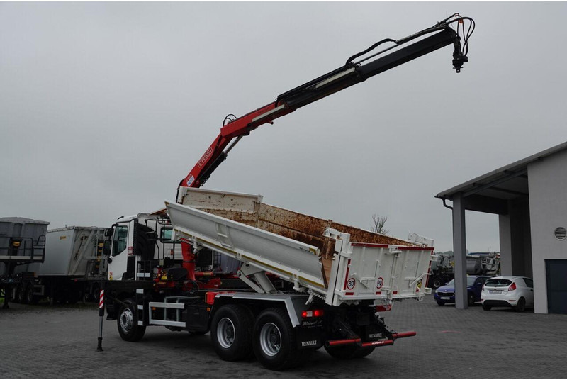 Renault C 380 / 6x4 / WYWROTKA 3 STRONNA + HDS FASSI F135 / HYDROBURTA - Самосвал камион, Камион с кран: снимка 3 Renault C 380 / 6x4 / WYWROTKA 3 STRONNA + HDS FASSI F135 / HYDROBURTA - Самосвал камион, Камион с кран: снимка 3