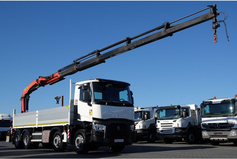 Renault C 430 / 8x4 / SKRZYNIOWY 7 M + HDS PALFINGER 33002 -wysów: 14,5 - Бордови камион, Камион с кран: снимка 5 Renault C 430 / 8x4 / SKRZYNIOWY 7 M + HDS PALFINGER 33002 -wysów: 14,5 - Бордови камион, Камион с кран: снимка 5