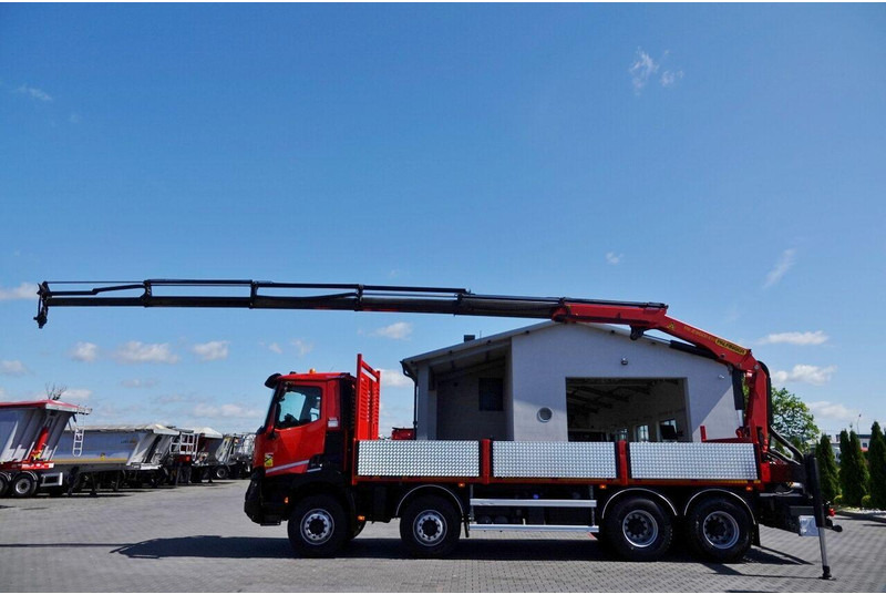 Renault C 430 / 8x4 / SKRZYNIOWY 7 M + HDS PALFINGER PK 2300-EH / WYSÓW - Бордови камион, Камион с кран: снимка 2 Renault C 430 / 8x4 / SKRZYNIOWY 7 M + HDS PALFINGER PK 2300-EH / WYSÓW - Бордови камион, Камион с кран: снимка 2