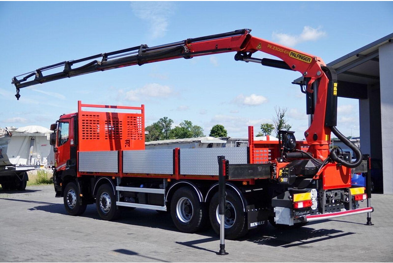 Renault C 430 / 8x4 / SKRZYNIOWY 7 M + HDS PALFINGER PK 2300-EH / WYSÓW - Бордови камион, Камион с кран: снимка 3 Renault C 430 / 8x4 / SKRZYNIOWY 7 M + HDS PALFINGER PK 2300-EH / WYSÓW - Бордови камион, Камион с кран: снимка 3