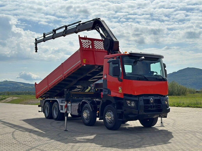 Renault C 430 *KIPPER 6,80m* HIAB X-HIDUO 188 ES-4 * 8x4 - Самосвал камион, Камион с кран: снимка 2 Renault C 430 *KIPPER 6,80m* HIAB X-HIDUO 188 ES-4 * 8x4 - Самосвал камион, Камион с кран: снимка 2
