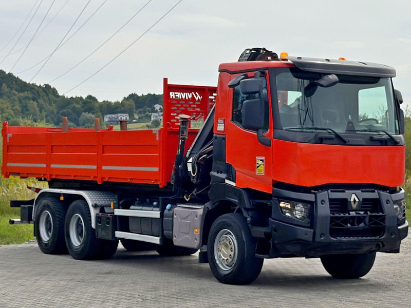 Renault K 380 * HIAB 144 BS - 3 HIDUO + FUNK * 6x4 * TOP - Самосвал камион, Камион с кран: снимка 4 Renault K 380 * HIAB 144 BS - 3 HIDUO + FUNK * 6x4 * TOP - Самосвал камион, Камион с кран: снимка 4