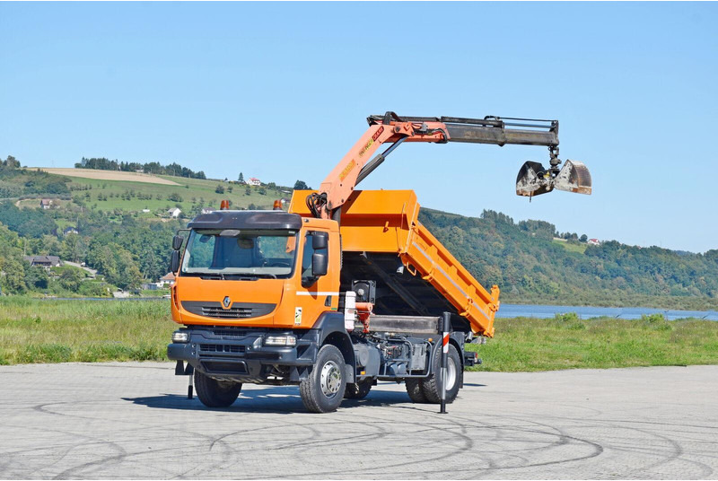 Renault KERAX 370 - Самосвал камион, Камион с кран: снимка 2 Renault KERAX 370 - Самосвал камион, Камион с кран: снимка 2