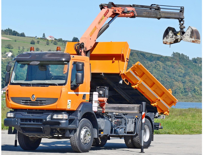 Renault KERAX 370 - Самосвал камион, Камион с кран: снимка 3 Renault KERAX 370 - Самосвал камион, Камион с кран: снимка 3