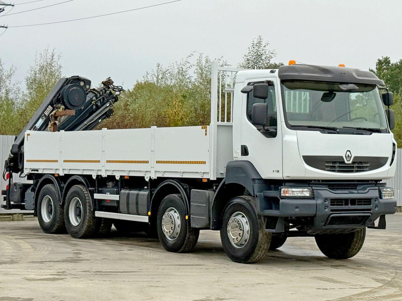 Renault KERAX 430 * HIAB 211 EP-5 HIDUO /FUNK *8x4 - Бордови камион, Камион с кран: снимка 3 Renault KERAX 430 * HIAB 211 EP-5 HIDUO /FUNK *8x4 - Бордови камион, Камион с кран: снимка 3