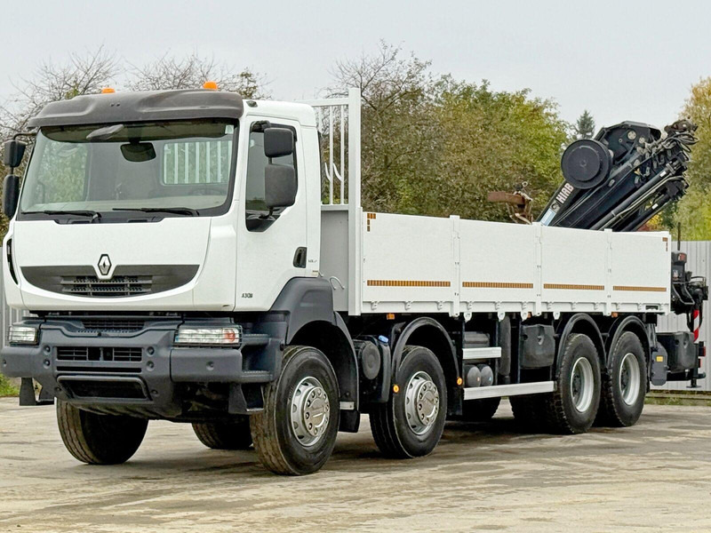 Renault KERAX 430 * HIAB 211 EP-5 HIDUO /FUNK *8x4 - Бордови камион, Камион с кран: снимка 4 Renault KERAX 430 * HIAB 211 EP-5 HIDUO /FUNK *8x4 - Бордови камион, Камион с кран: снимка 4