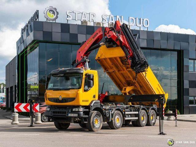 Renault KERAX 450 8x4 PALFINGER PK 60002 Crane Tipper - Самосвал камион, Камион с кран: снимка 2 Renault KERAX 450 8x4 PALFINGER PK 60002 Crane Tipper - Самосвал камион, Камион с кран: снимка 2