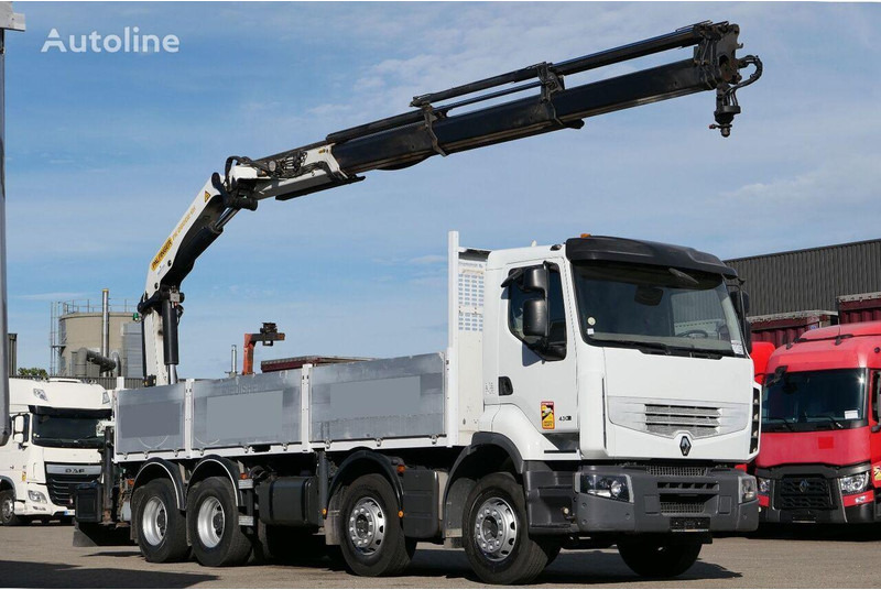 Renault Premium 430DXi - Бордови камион, Камион с кран: снимка 1 Renault Premium 430DXi - Бордови камион, Камион с кран: снимка 1