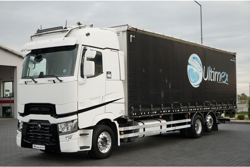 Renault T 440 / 6X2 / SOLÓWKA / FIRANKA 9.5 M / I-PARK COOL / WINDA / AL - Камион с брезент: снимка 1 Renault T 440 / 6X2 / SOLÓWKA / FIRANKA 9.5 M / I-PARK COOL / WINDA / AL - Камион с брезент: снимка 1