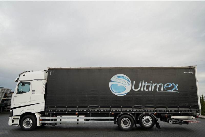 Renault T 440 / 6X2 / SOLÓWKA / FIRANKA 9.5 M / I-PARK COOL / WINDA / AL - Камион с брезент: снимка 2 Renault T 440 / 6X2 / SOLÓWKA / FIRANKA 9.5 M / I-PARK COOL / WINDA / AL - Камион с брезент: снимка 2