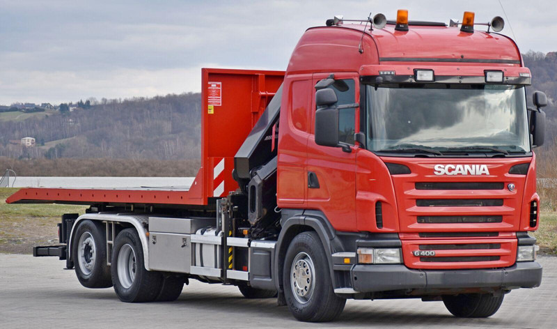 Scania G 400 - Камион с кабелна система, Камион с кран: снимка 3 Scania G 400 - Камион с кабелна система, Камион с кран: снимка 3