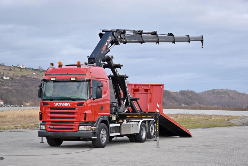 Scania G 400 - Камион с кабелна система, Камион с кран: снимка 2 Scania G 400 - Камион с кабелна система, Камион с кран: снимка 2
