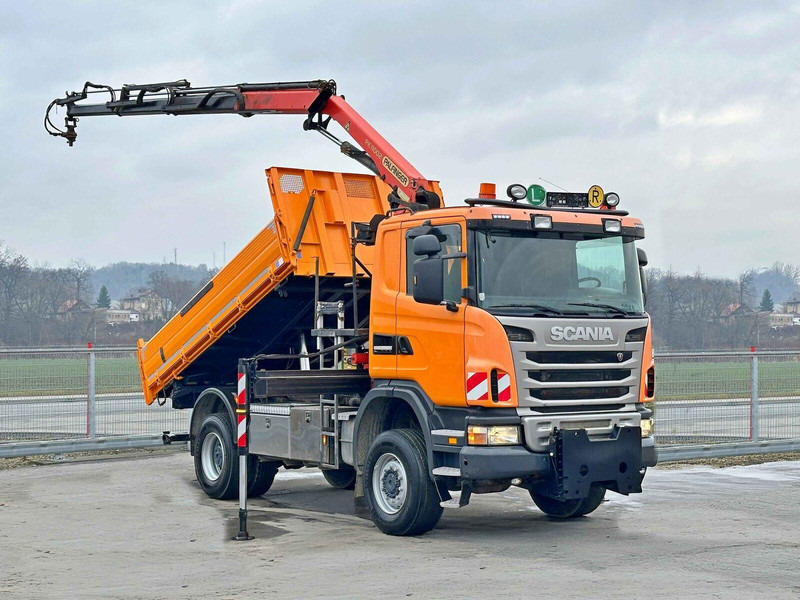Scania G360 Kipper 4,10m *PK 11002 B + FUNK *4x4 - Самосвал камион, Камион с кран: снимка 2 Scania G360 Kipper 4,10m *PK 11002 B + FUNK *4x4 - Самосвал камион, Камион с кран: снимка 2