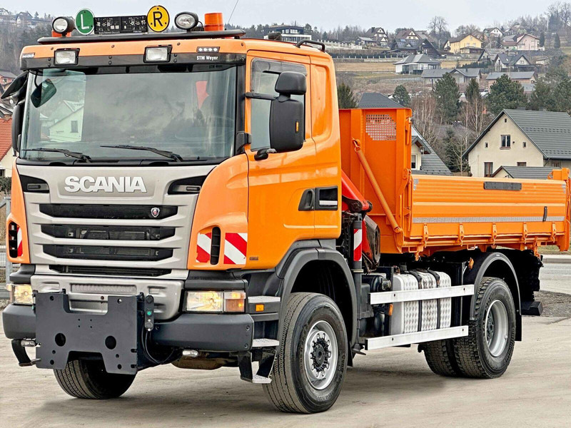 Scania G360 Kipper 4,10m *PK 11002 B + FUNK *4x4 - Самосвал камион, Камион с кран: снимка 5 Scania G360 Kipper 4,10m *PK 11002 B + FUNK *4x4 - Самосвал камион, Камион с кран: снимка 5