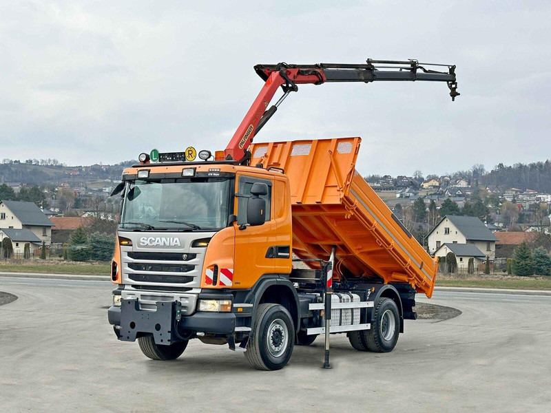 Scania G360 Kipper 4,10m *PK 11002 B + FUNK *4x4 - Самосвал камион, Камион с кран: снимка 2 Scania G360 Kipper 4,10m *PK 11002 B + FUNK *4x4 - Самосвал камион, Камион с кран: снимка 2