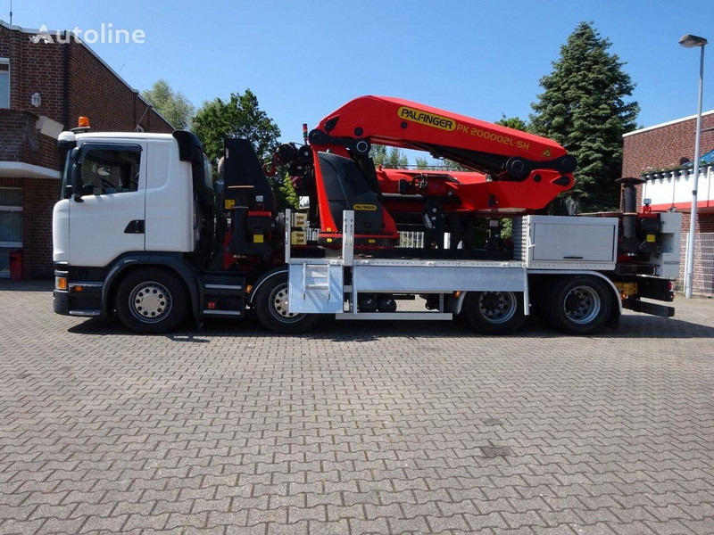 Scania G410 - Flatbed+crane - Бордови камион, Камион с кран: снимка 2 Scania G410 - Flatbed+crane - Бордови камион, Камион с кран: снимка 2