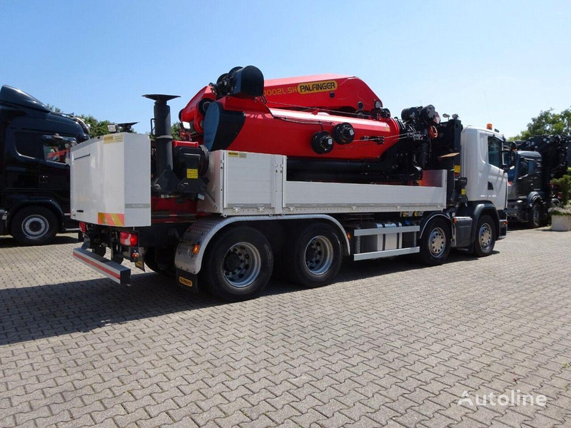 Scania G410 - Flatbed+crane - Бордови камион, Камион с кран: снимка 4 Scania G410 - Flatbed+crane - Бордови камион, Камион с кран: снимка 4