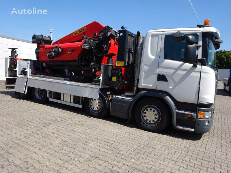 Scania G410 - Flatbed+crane - Бордови камион, Камион с кран: снимка 3 Scania G410 - Flatbed+crane - Бордови камион, Камион с кран: снимка 3